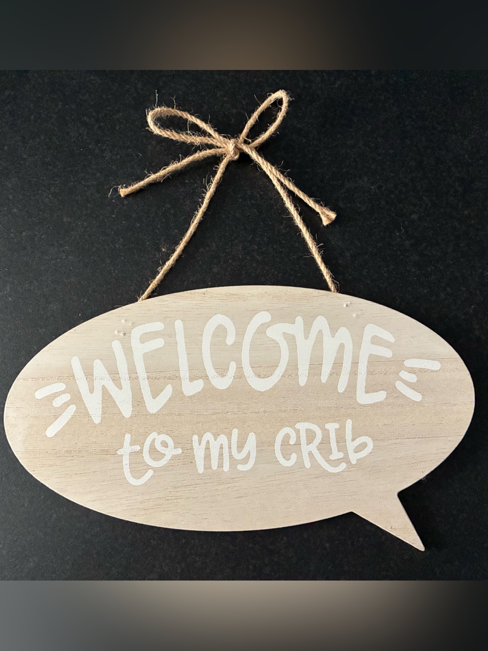 Welcome to My Crib Baby Nursery Wooden Wall Sign Hobby Lobby